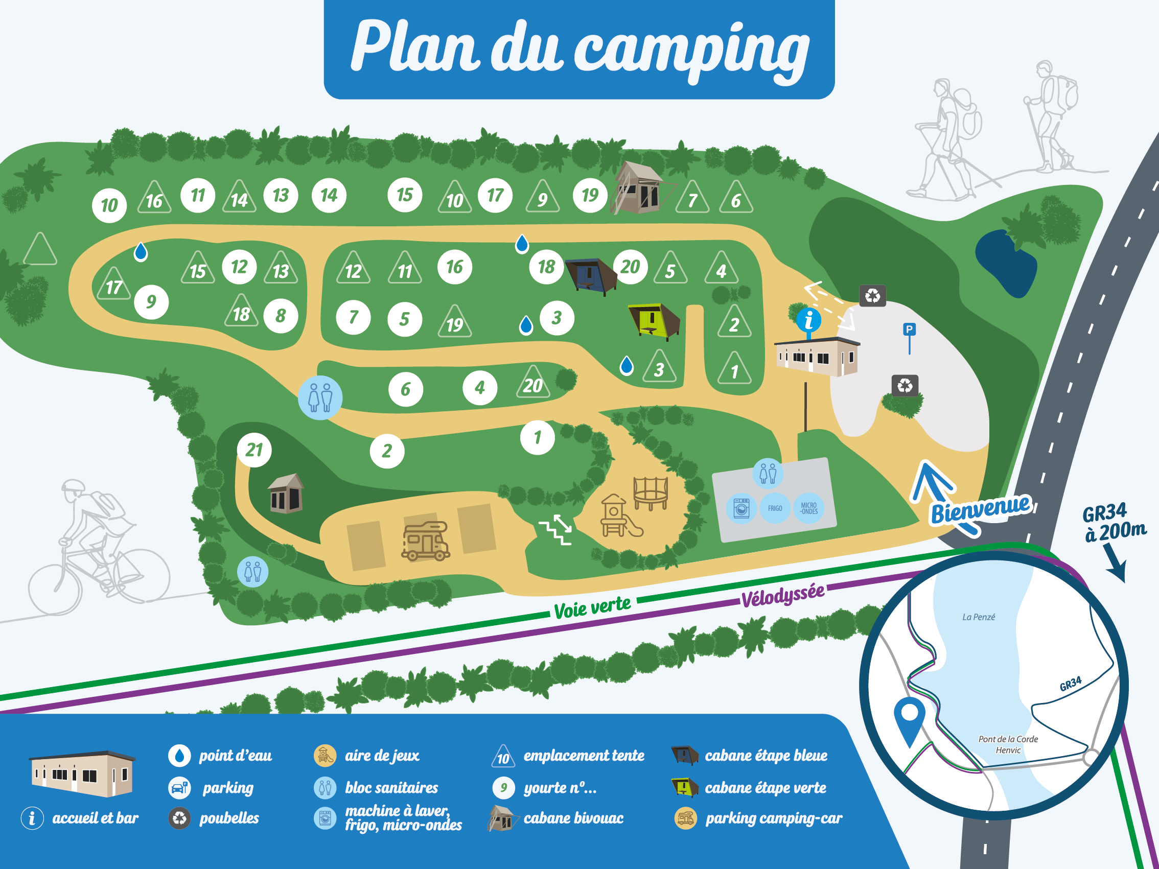 Plan du camping